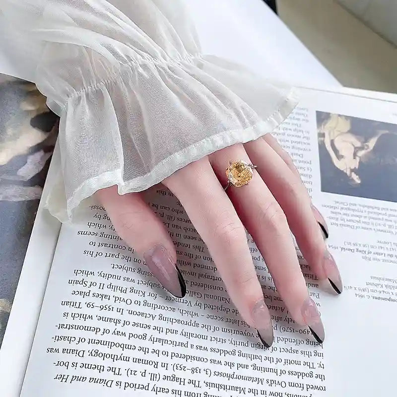 Cushion Engagement Ring 10*10 925 Silver High Carbon Diamond