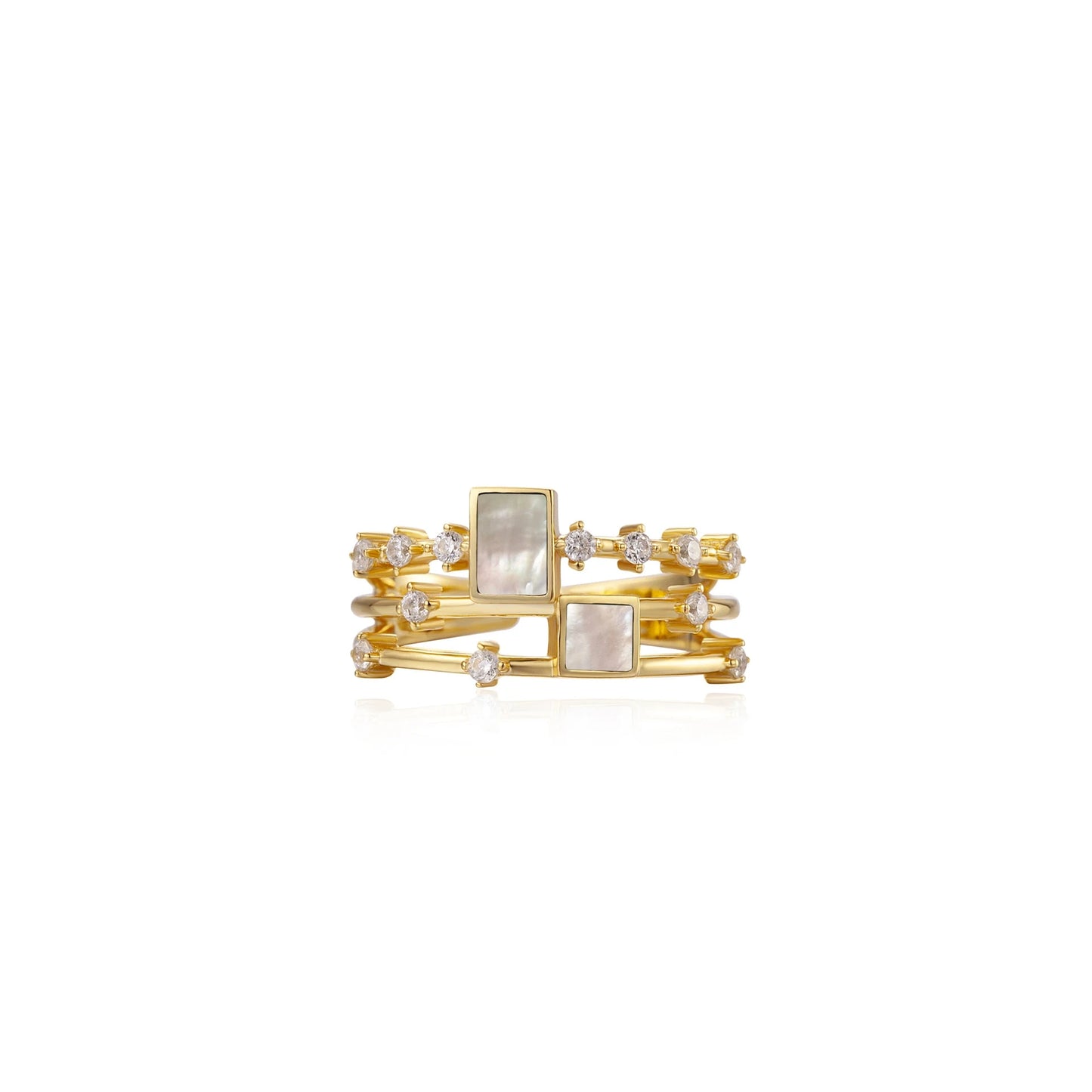 Engagement Ring 925 Silver Natural stone