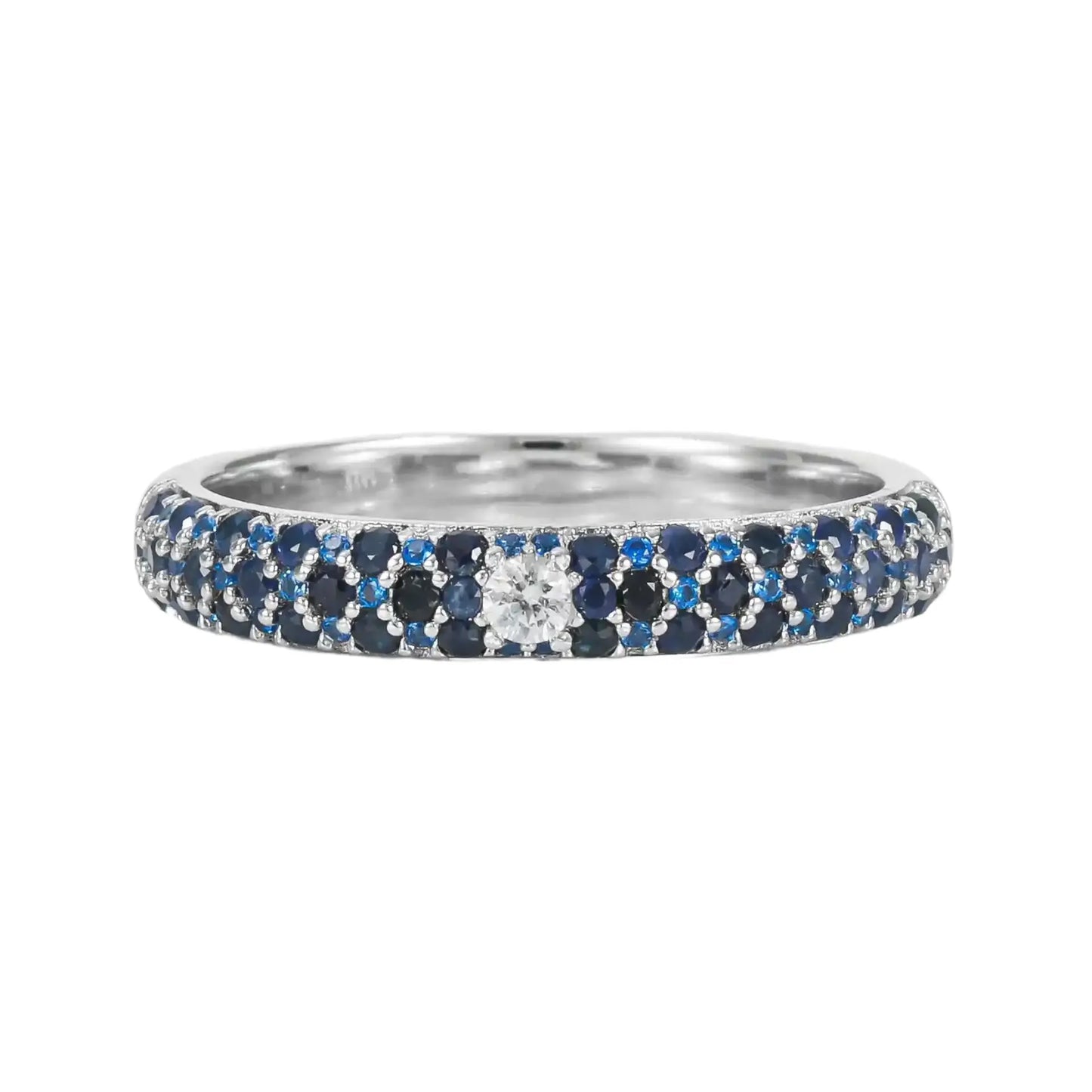Round Engagement Ring 0.3ct 1.3mm 925 Silver Cultivated Gems