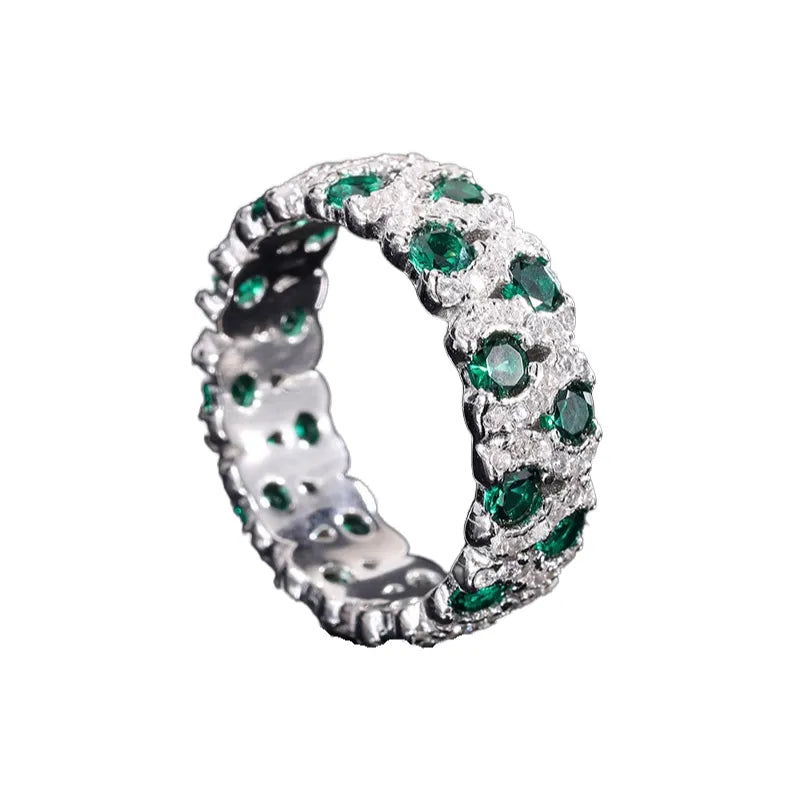 Round Engagement Ring 2.5*2.5mm 925 Silver High Carbon Diamond