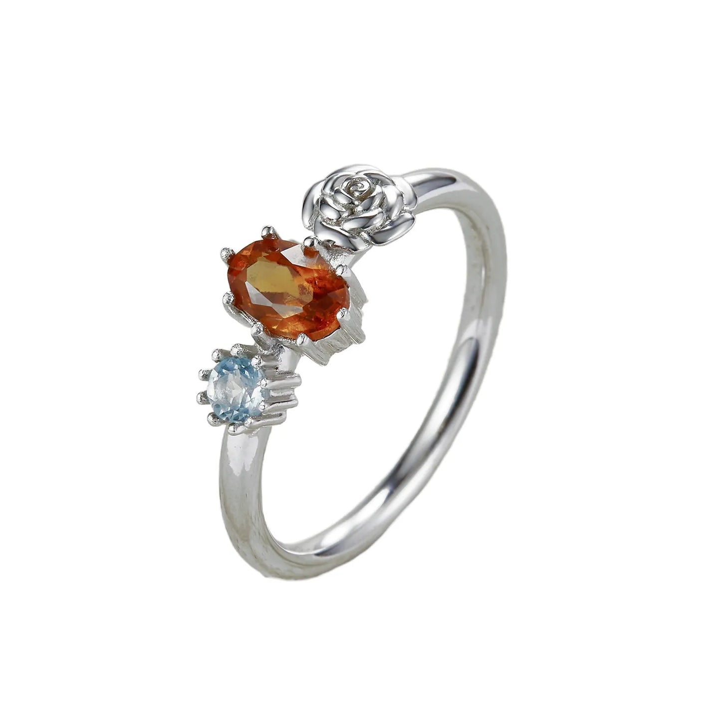 Oval Cut Engagement Ring 1ct 7*5 925 Silver High Carbon Diamond