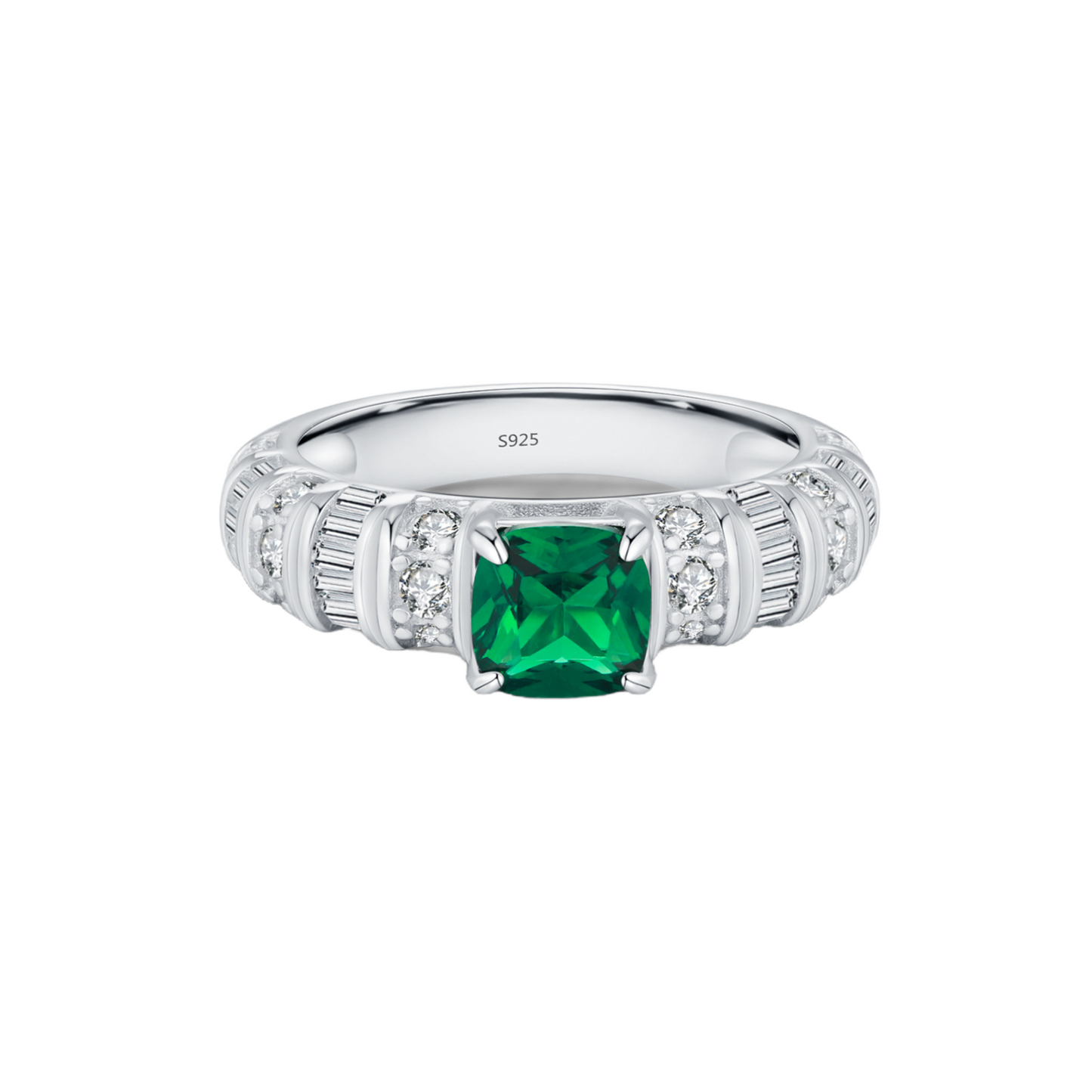 Oval Cushion Engagement Ring 925 Silver Zircon