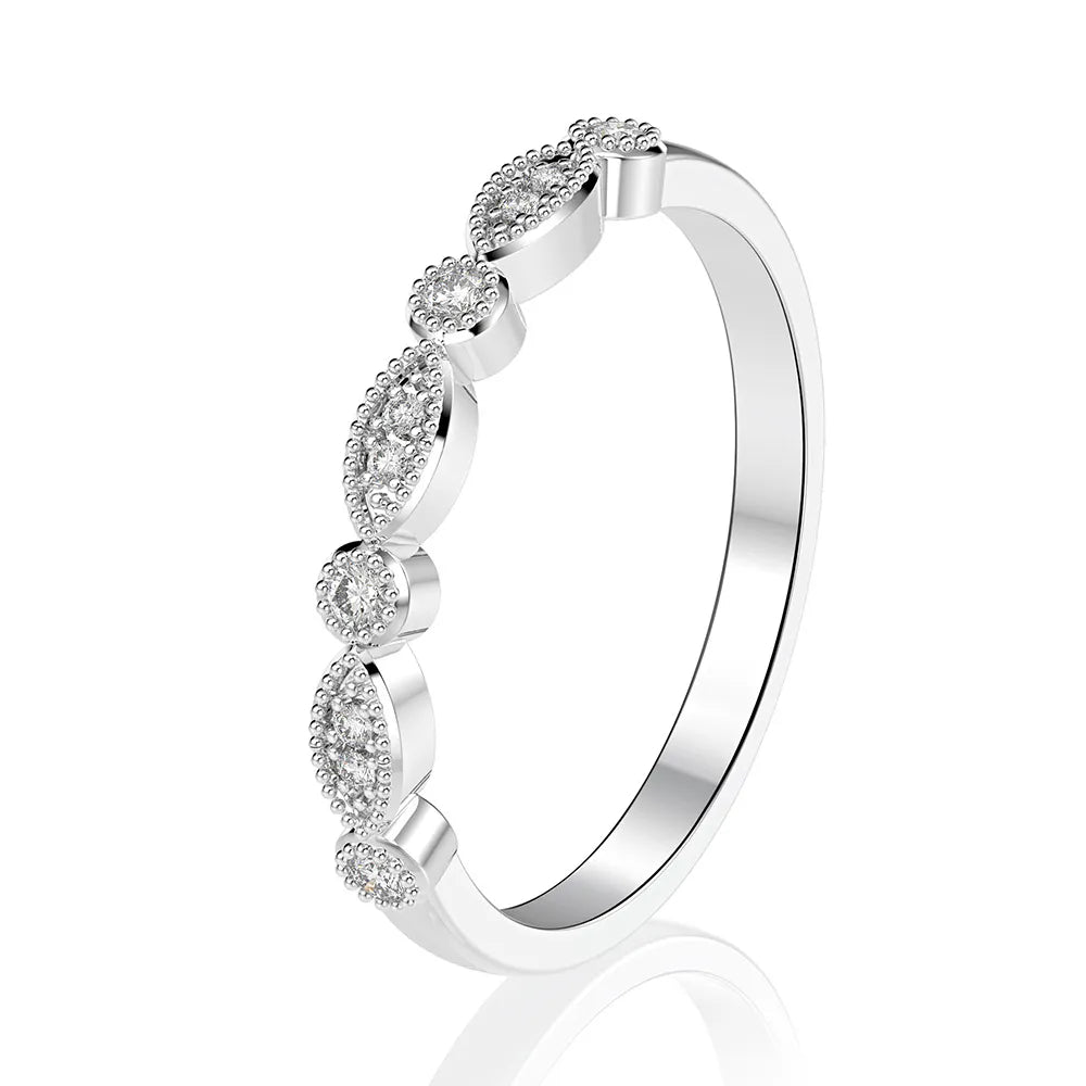 Radiant Engagement Ring 4ct 9*13 925 Silver High Carbon Diamond