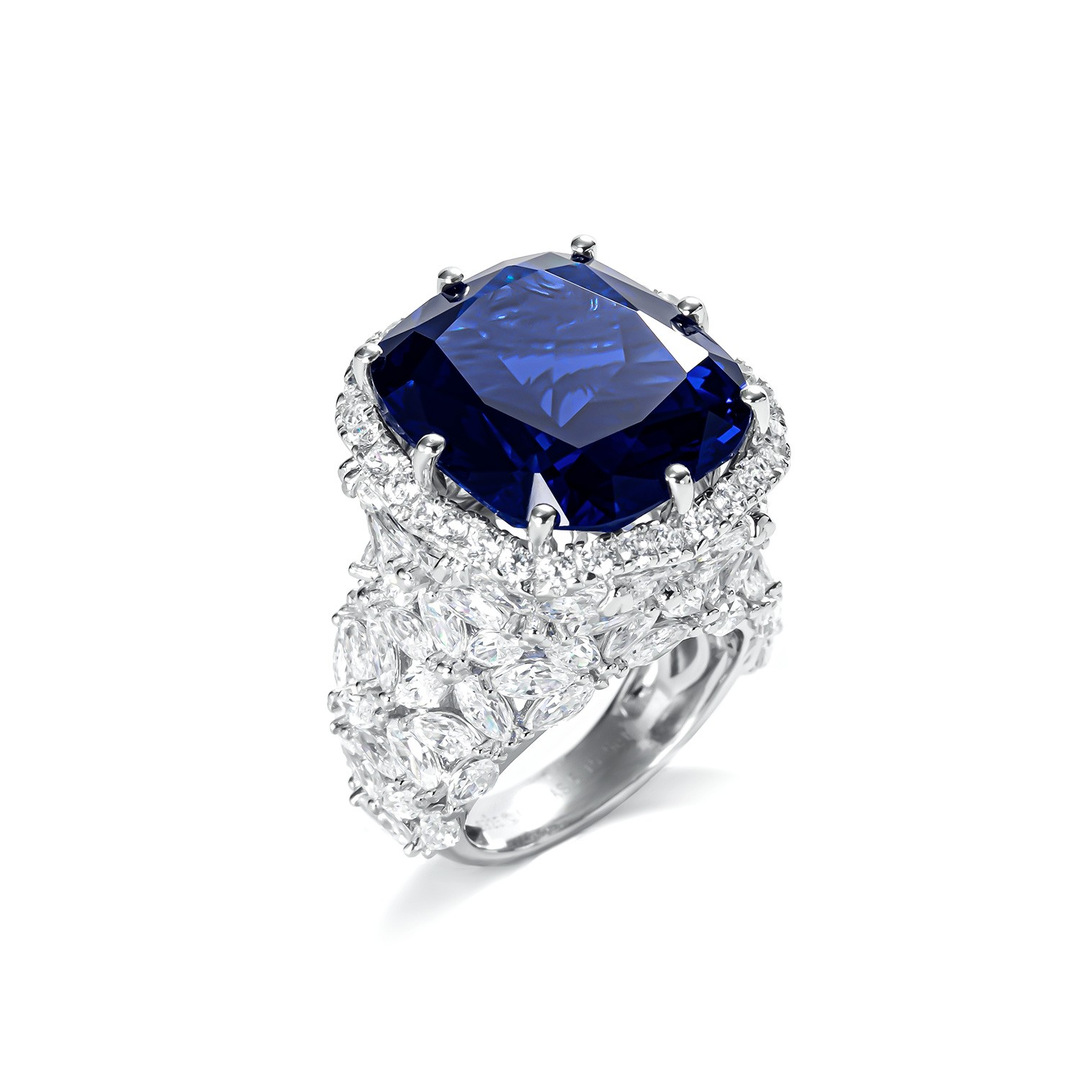 Cushion Engagement Ring 15*12mm 925 Silver High Carbon Diamond