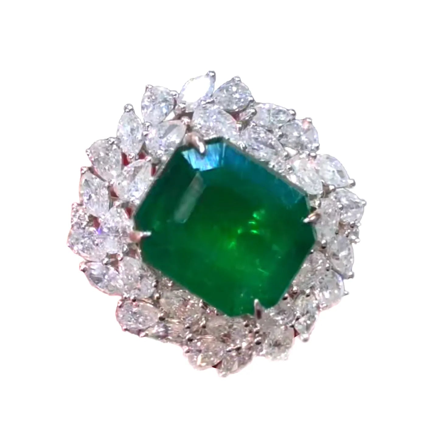 18K Gold 5.75ct High-Quality Muzuo Emerald Ring