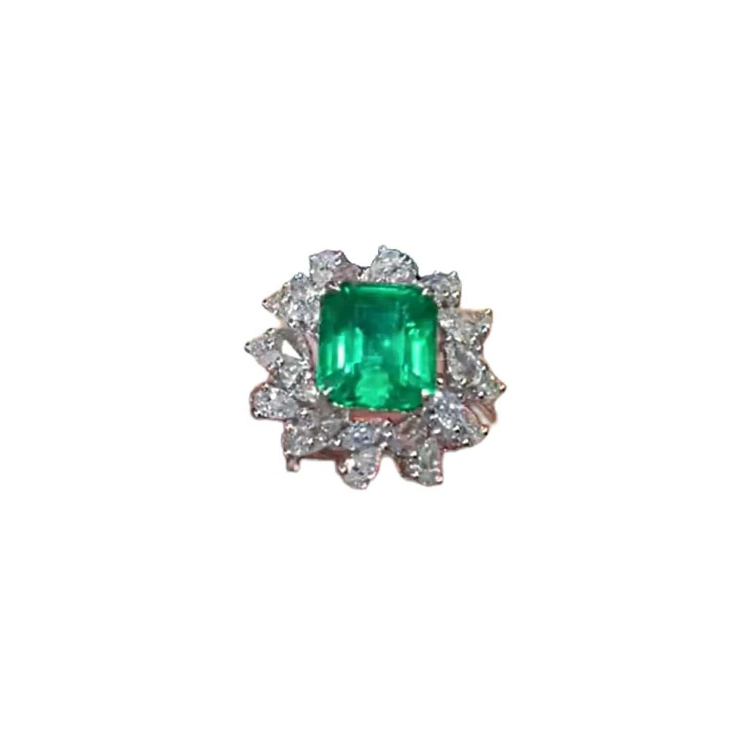 18K Gold 2.5ct Natural Emerald Ring