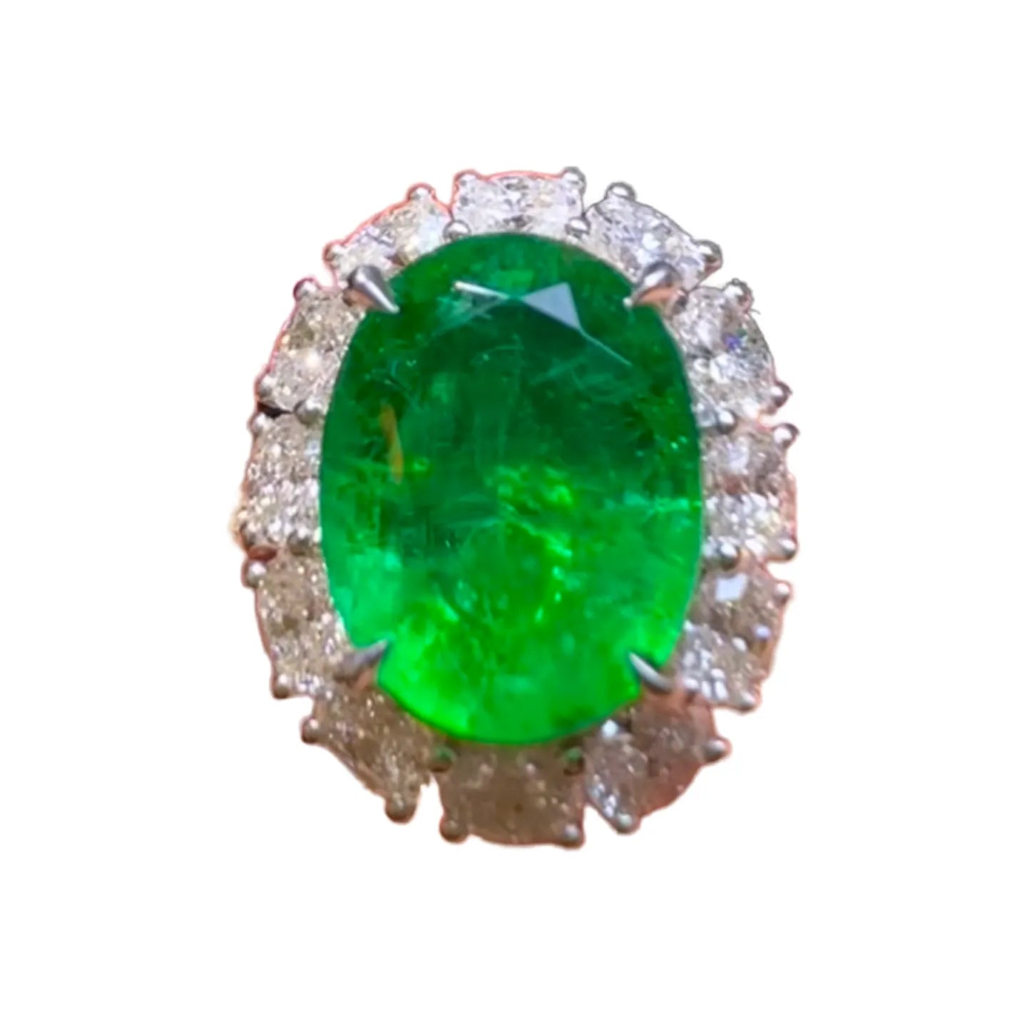 4.15ct Collectible GUILD Walton Green Emerald Ring
