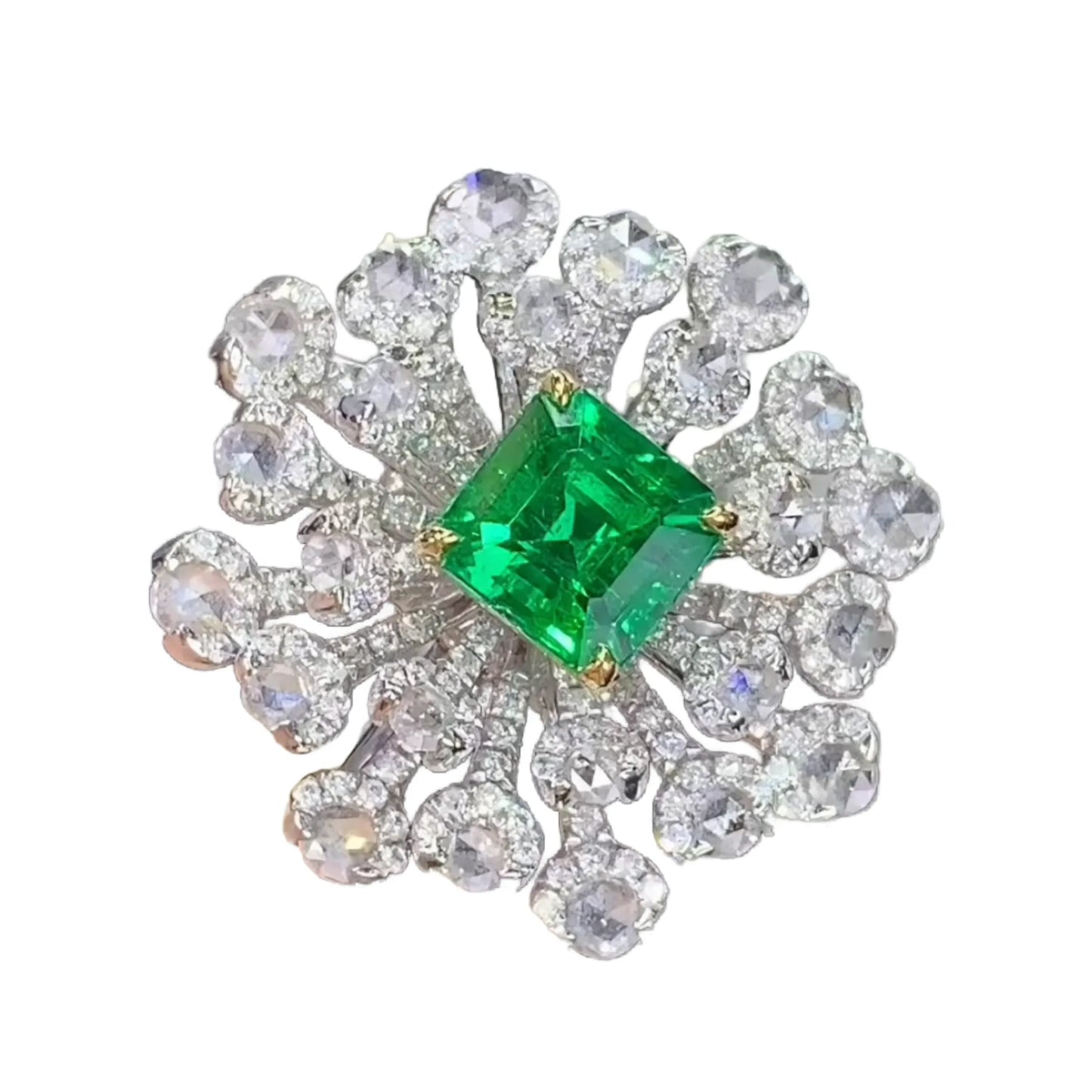 18K Gold 0.82ct Premium Emerald Ring/Pendant Convertible