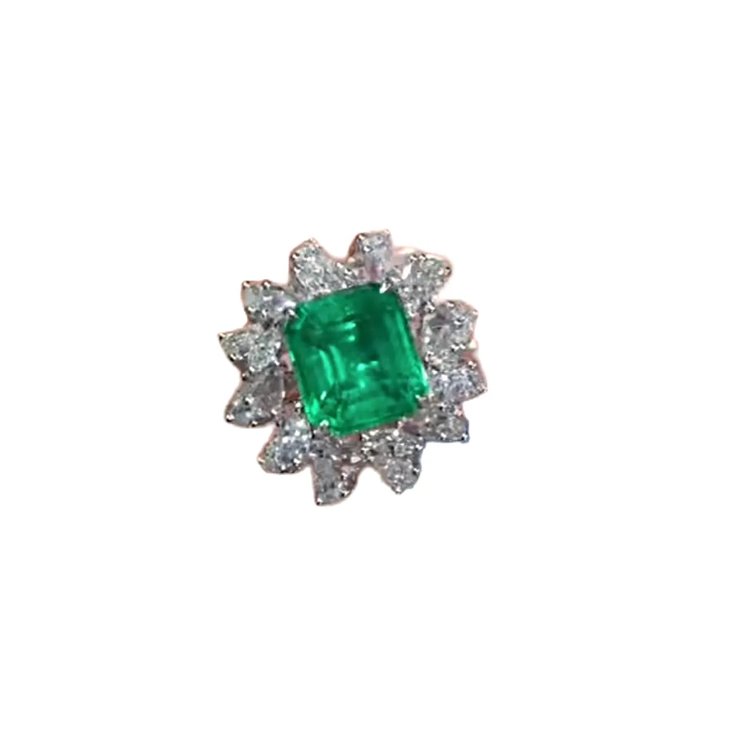 18K Gold 2.5ct Natural Emerald Ring