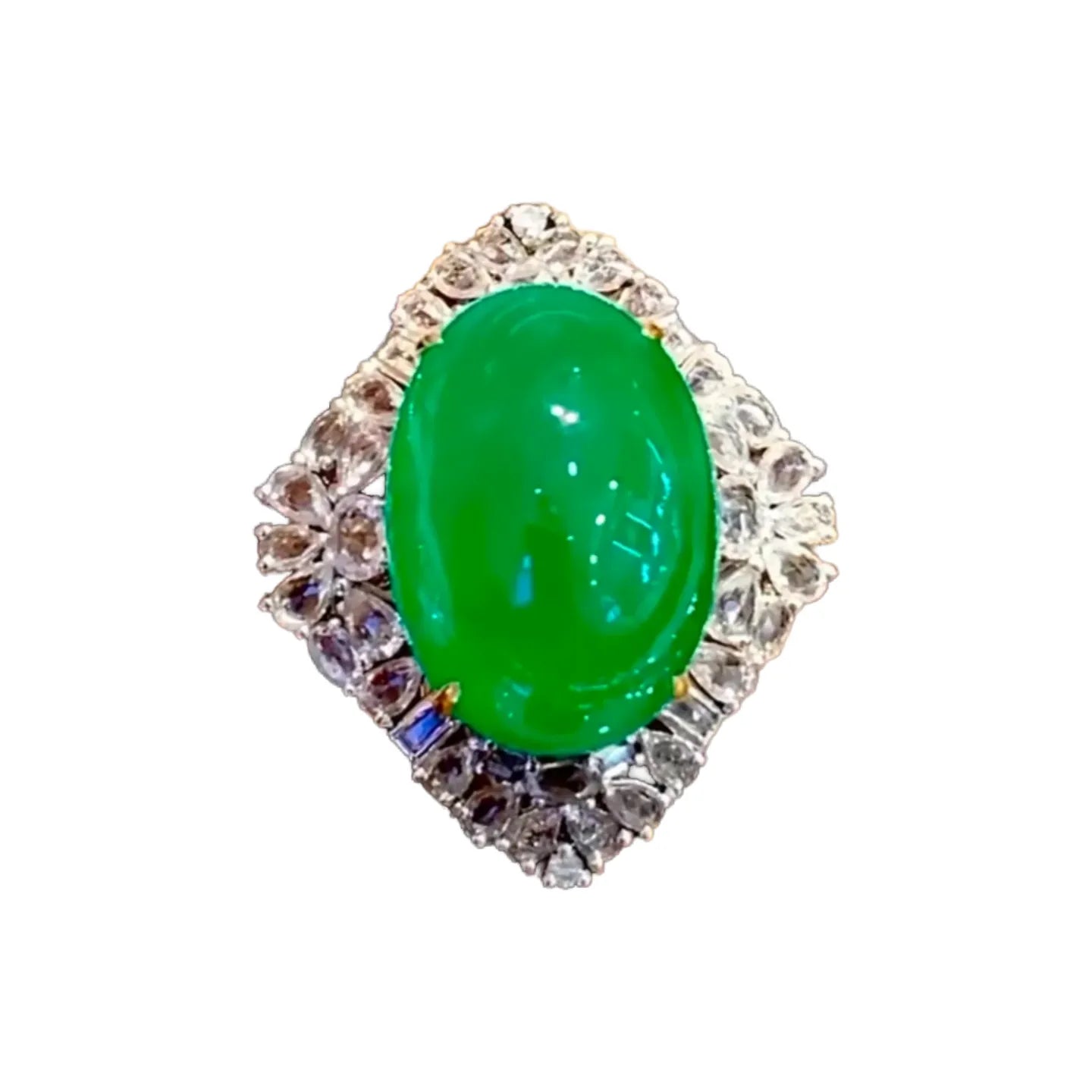 18K Gold 12.35ct High-Quality Large Carat Emerald Ring