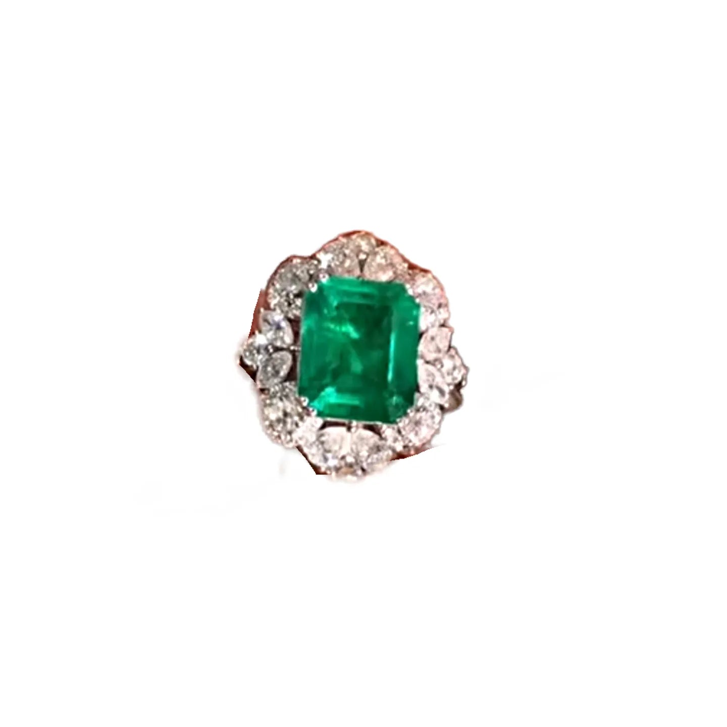 3.83ct Natural Emerald Ring/Pendant Convertible