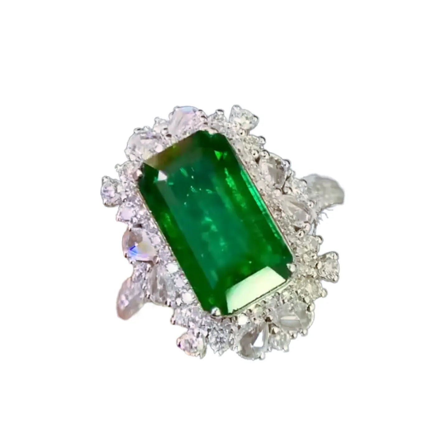 18K Gold 3.23ct Premium Warton Green Emerald Ring/Pendant