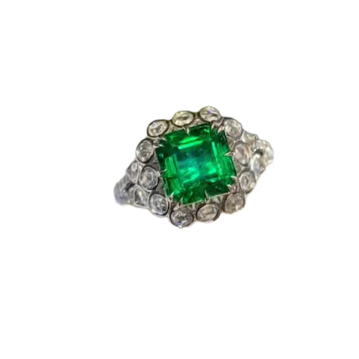Walton Green 2.48ct Emerald Ring with Diamonds