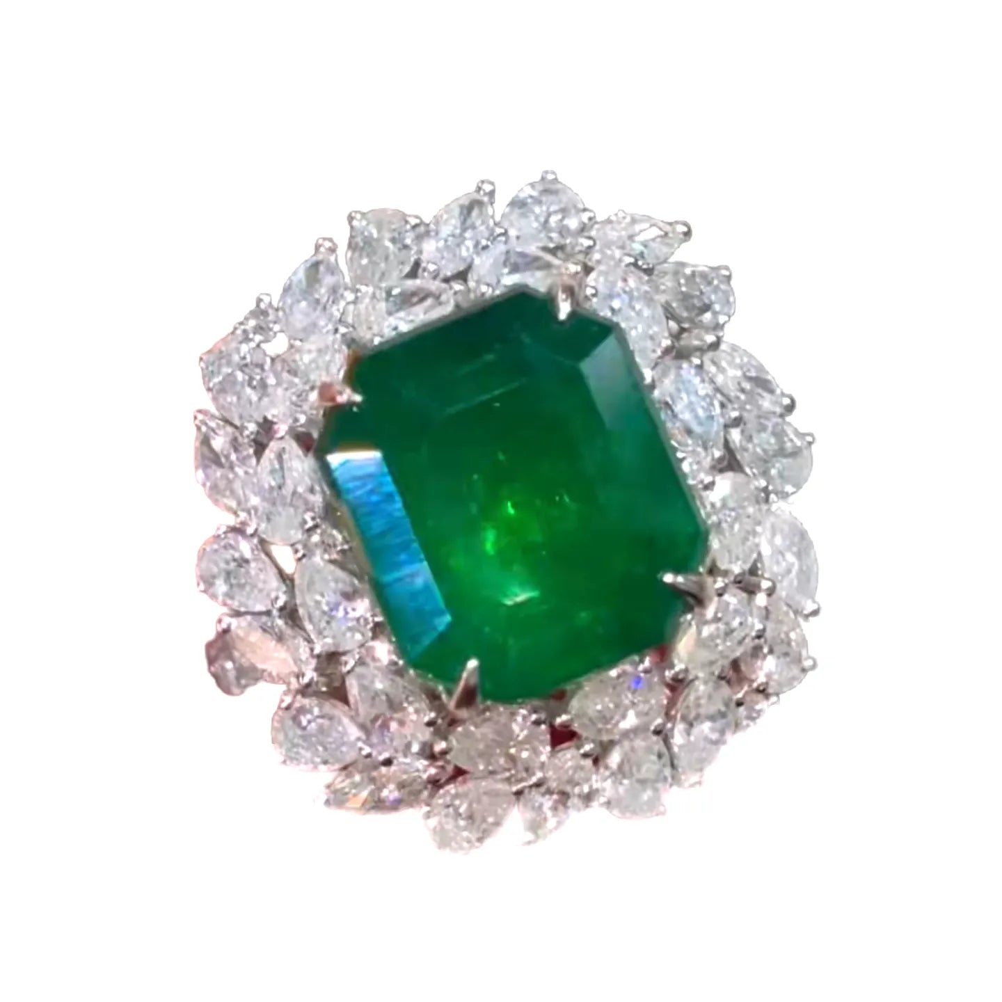 18K Gold 5.75ct High-Quality Muzuo Emerald Ring