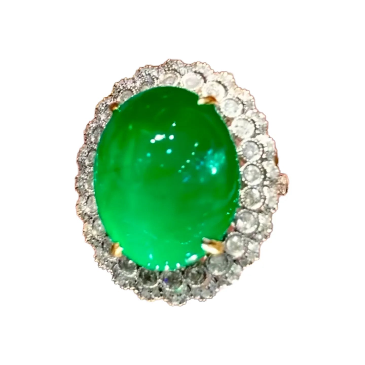 18K Gold 11.3ct Muzo Green High-Quality Emerald Ring/Pendant Convertible