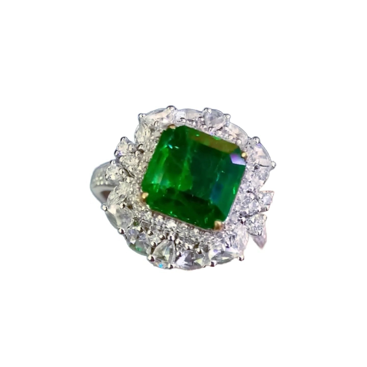 18K Gold 2.41ct Premium Warton Green Emerald Ring/Pendant