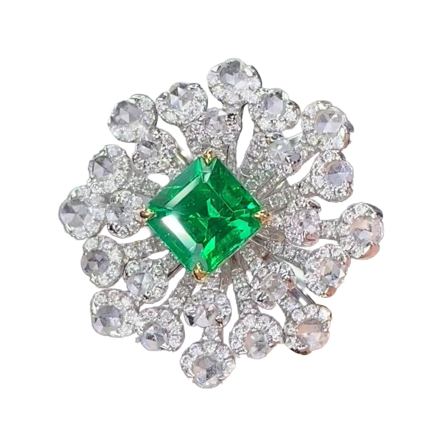 18K Gold 0.82ct Premium Emerald Ring/Pendant Convertible