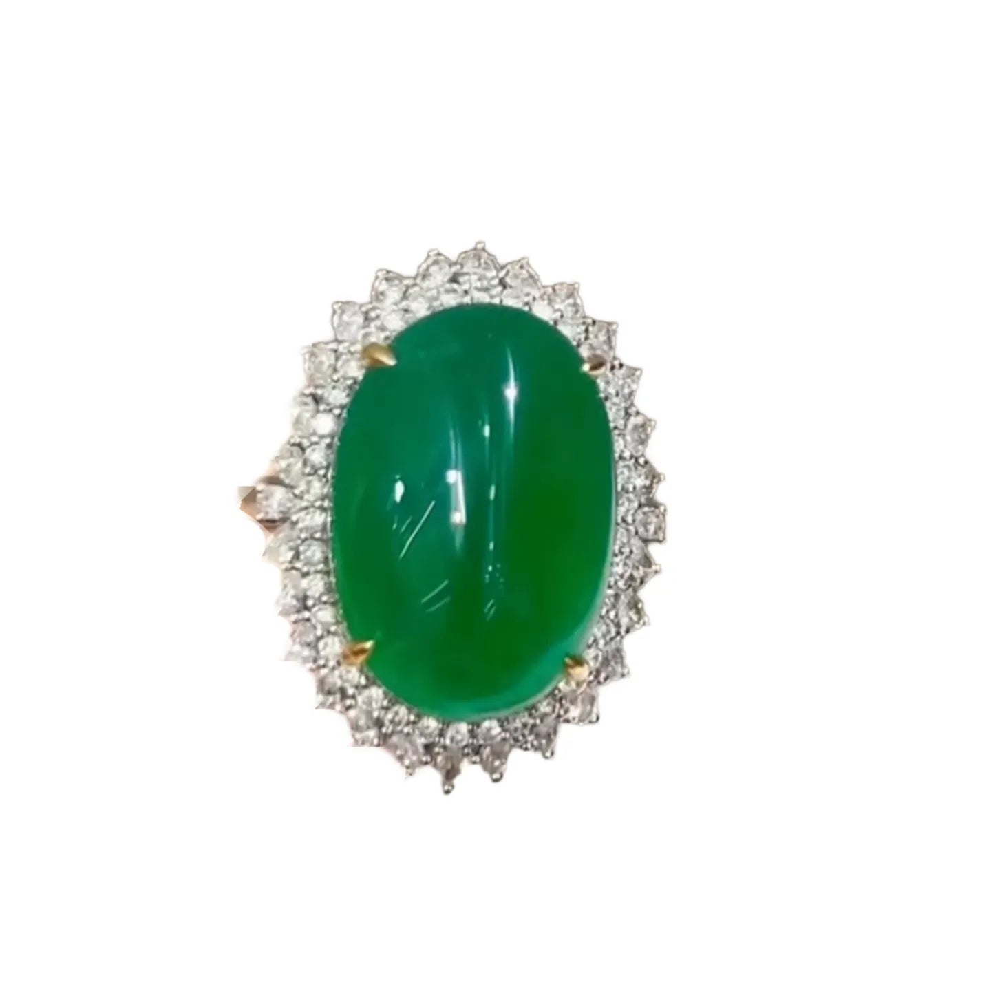 18K Gold 14.97ct Emerald Ring/Pendant