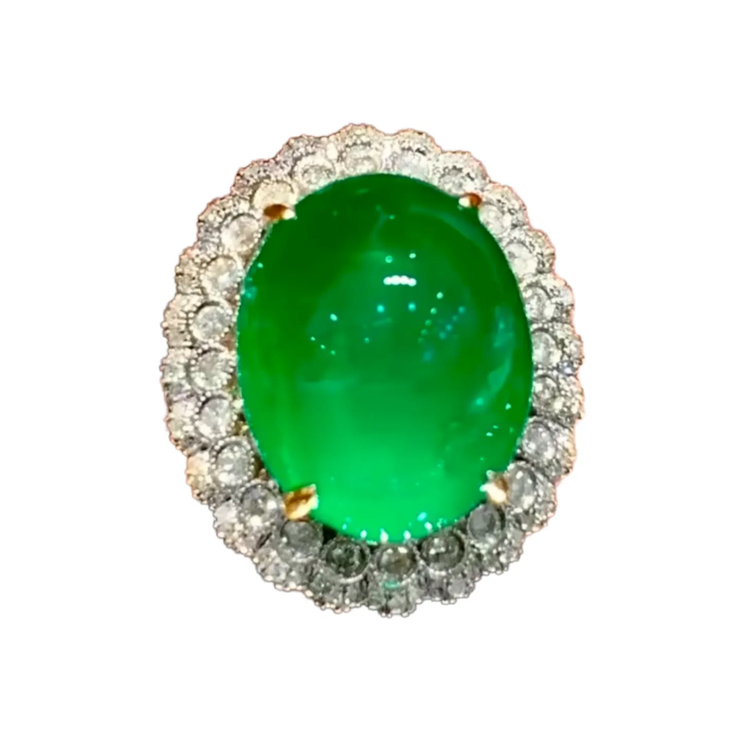 18K Gold 11.3ct Muzo Green High-Quality Emerald Ring/Pendant Convertible