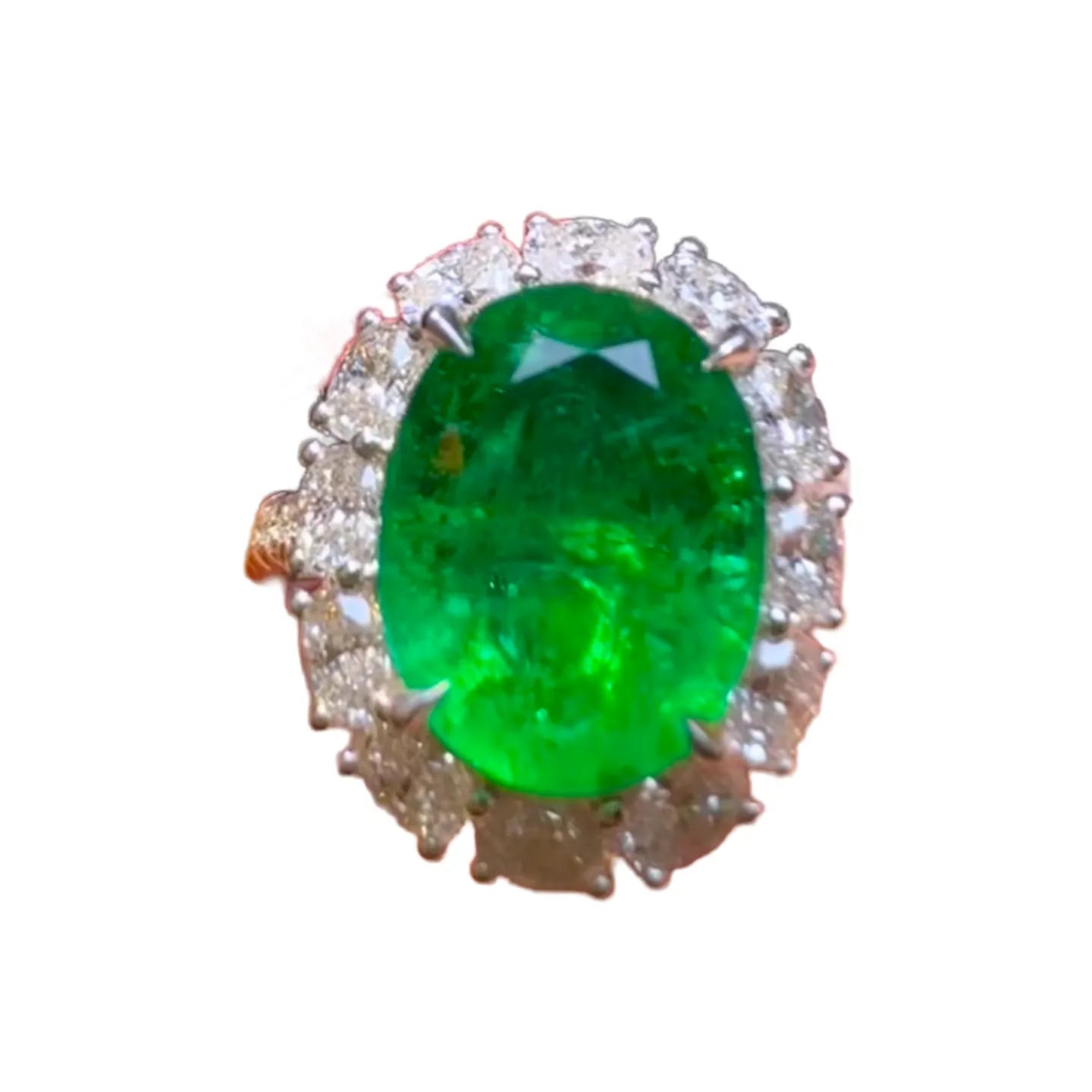 4.15ct Collectible GUILD Walton Green Emerald Ring