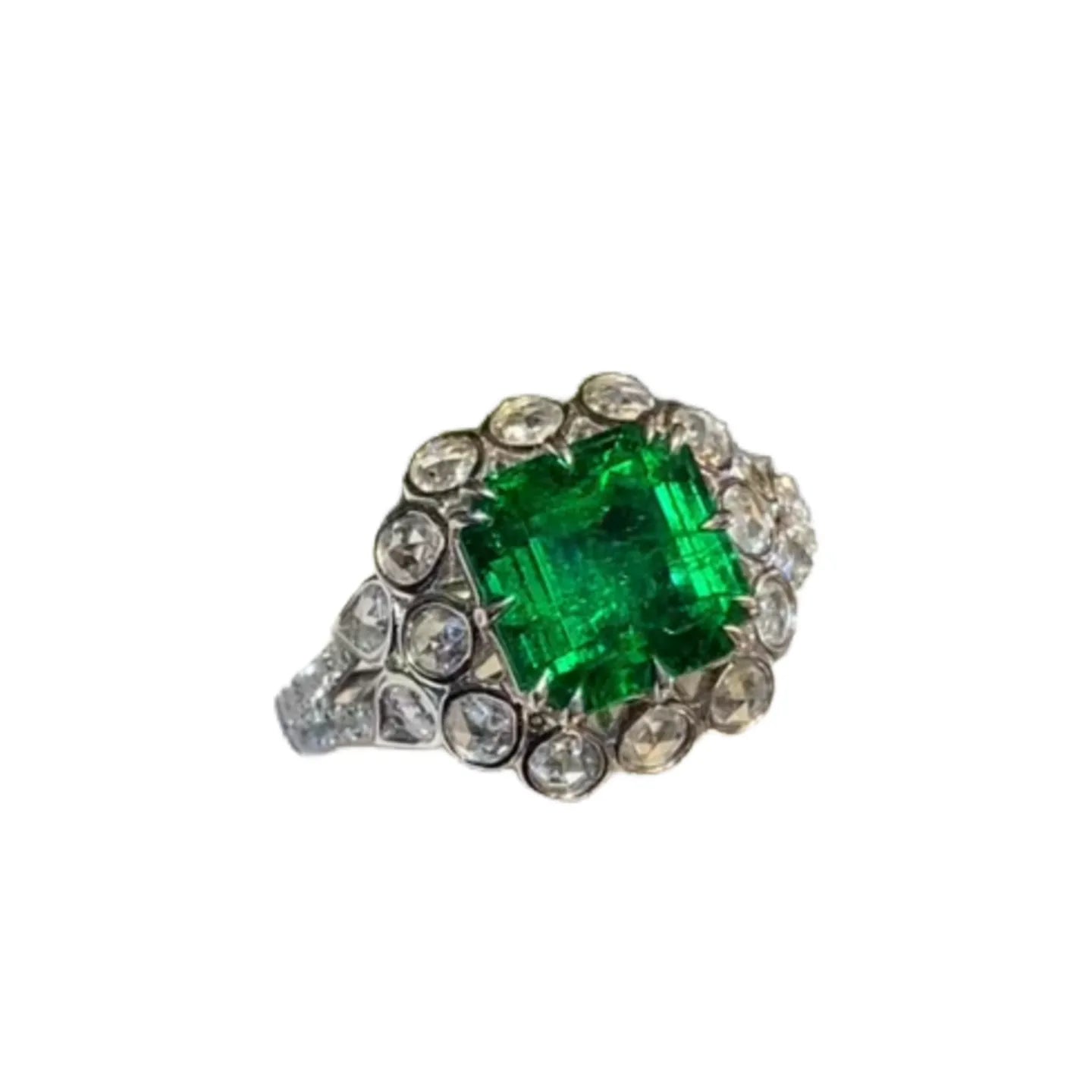 Walton Green 2.48ct Emerald Ring with Diamonds
