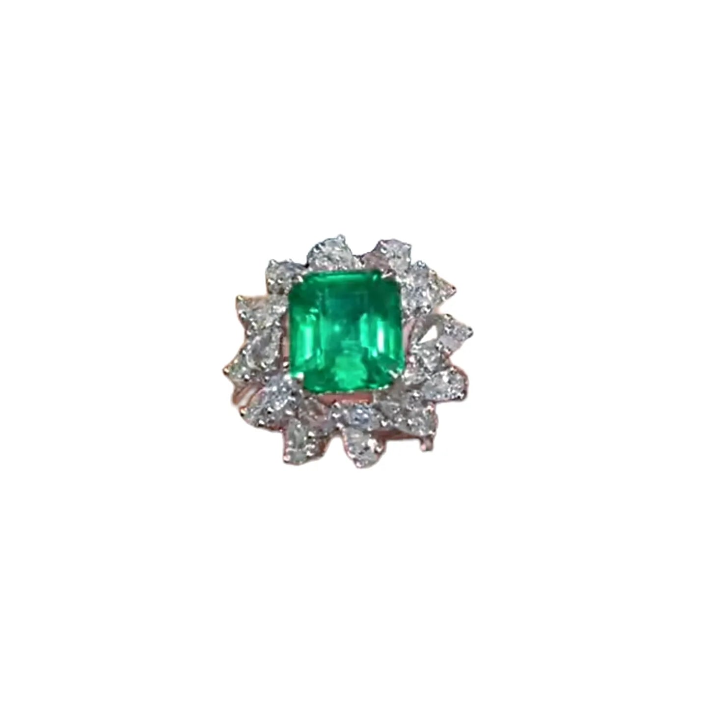 18K Gold 2.5ct Natural Emerald Ring