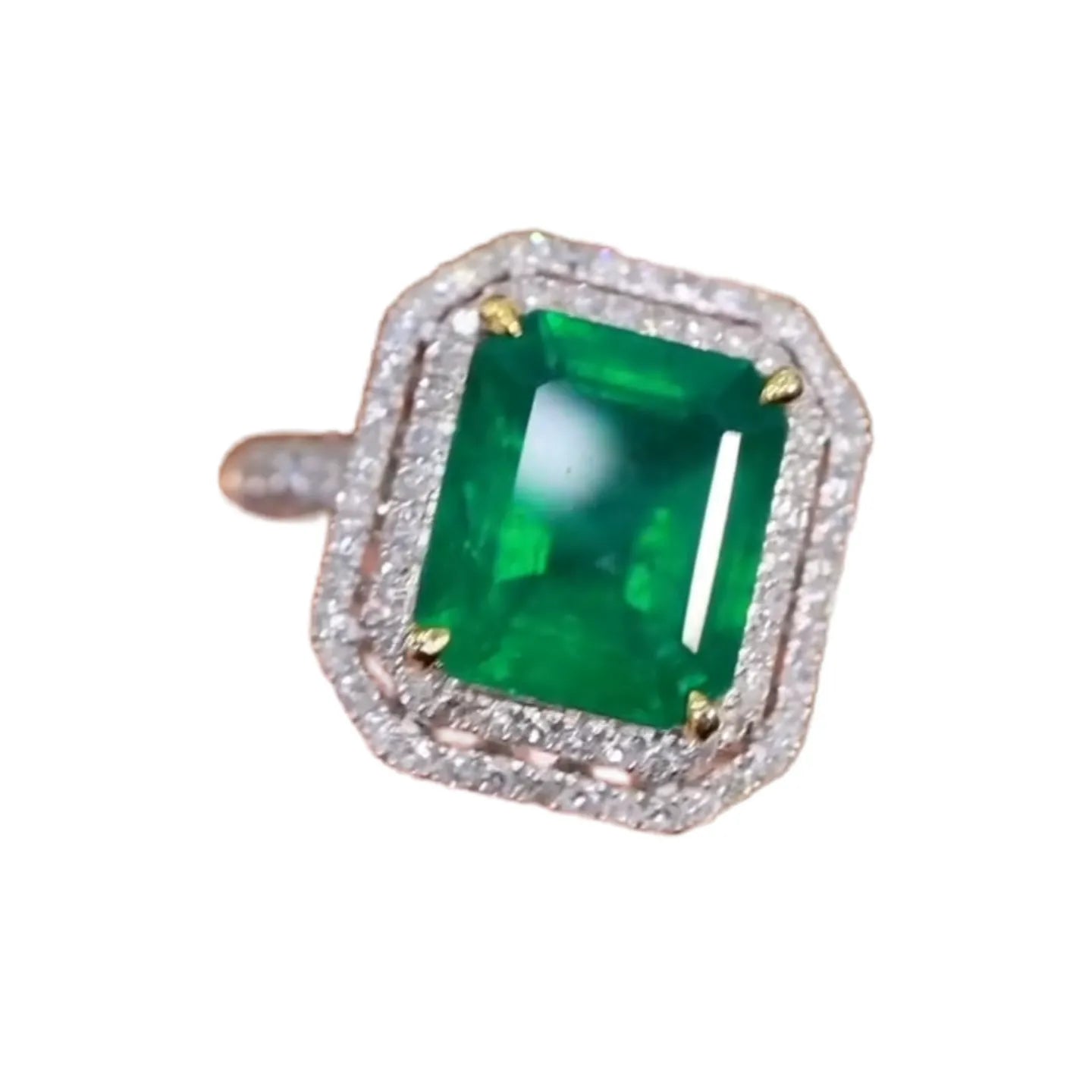 18K Gold 3.04ct Natural Emerald Ring