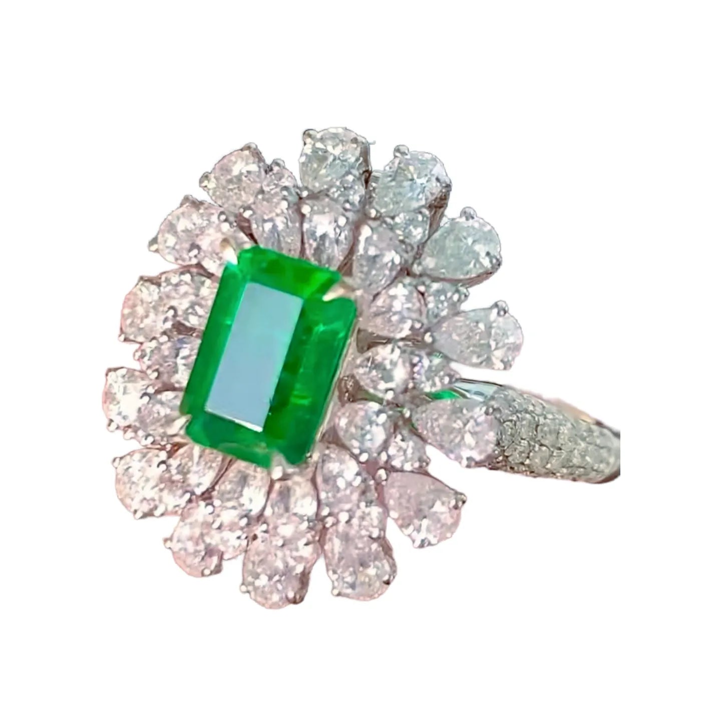 1.31ct Swat Emerald Ring/Pendant Convertible Vivid Warton Green