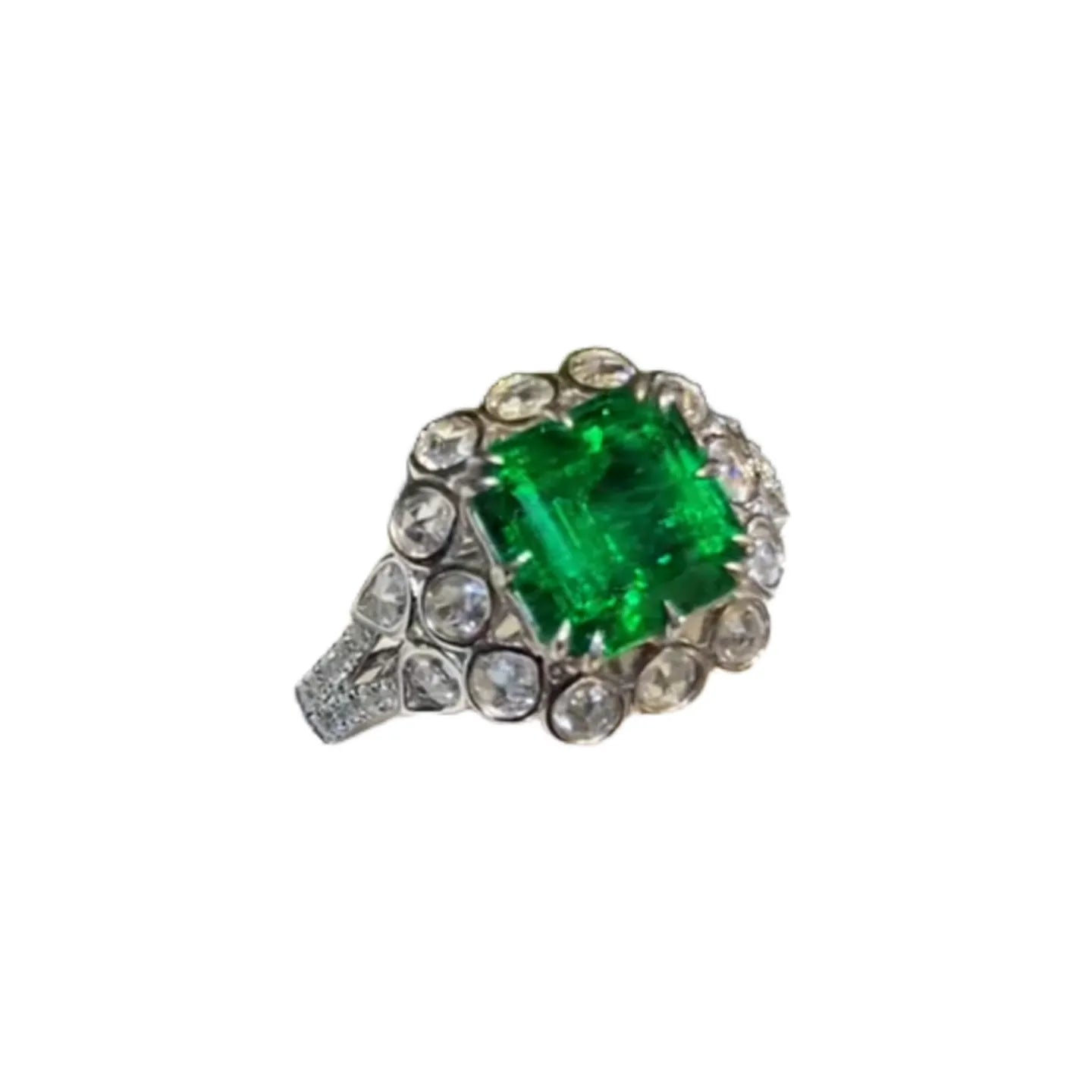 Walton Green 2.48ct Emerald Ring with Diamonds