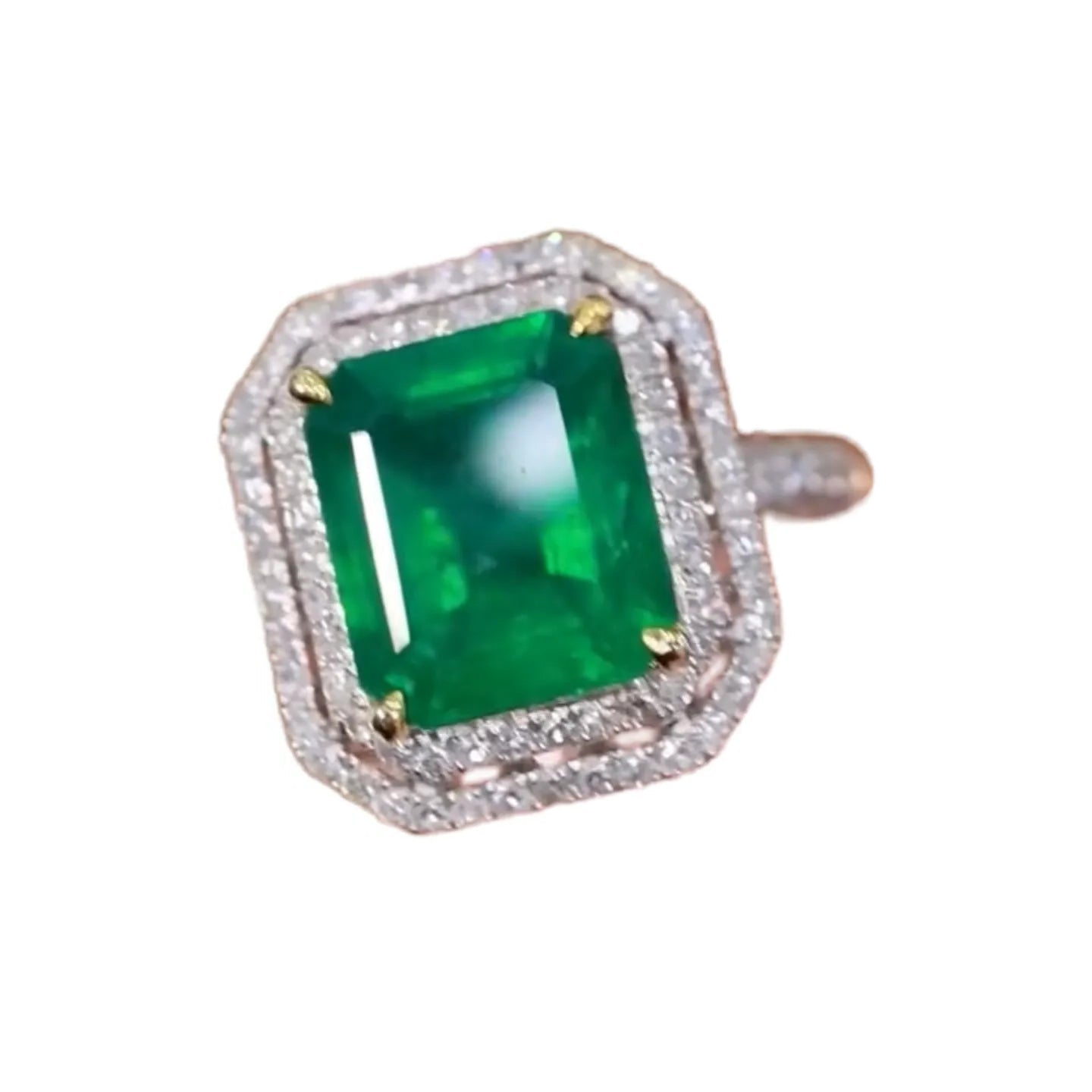 18K Gold 3.04ct Natural Emerald Ring