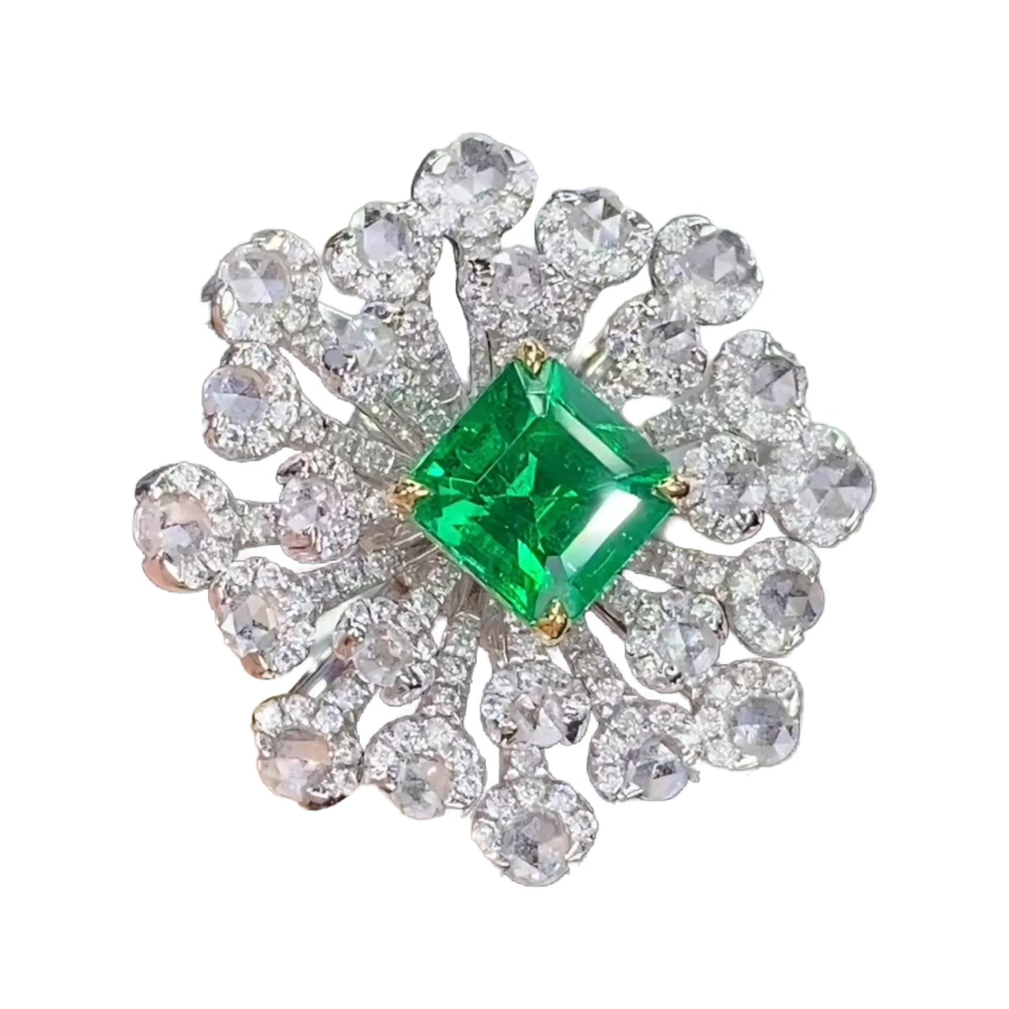 18K Gold 0.82ct Premium Emerald Ring/Pendant Convertible