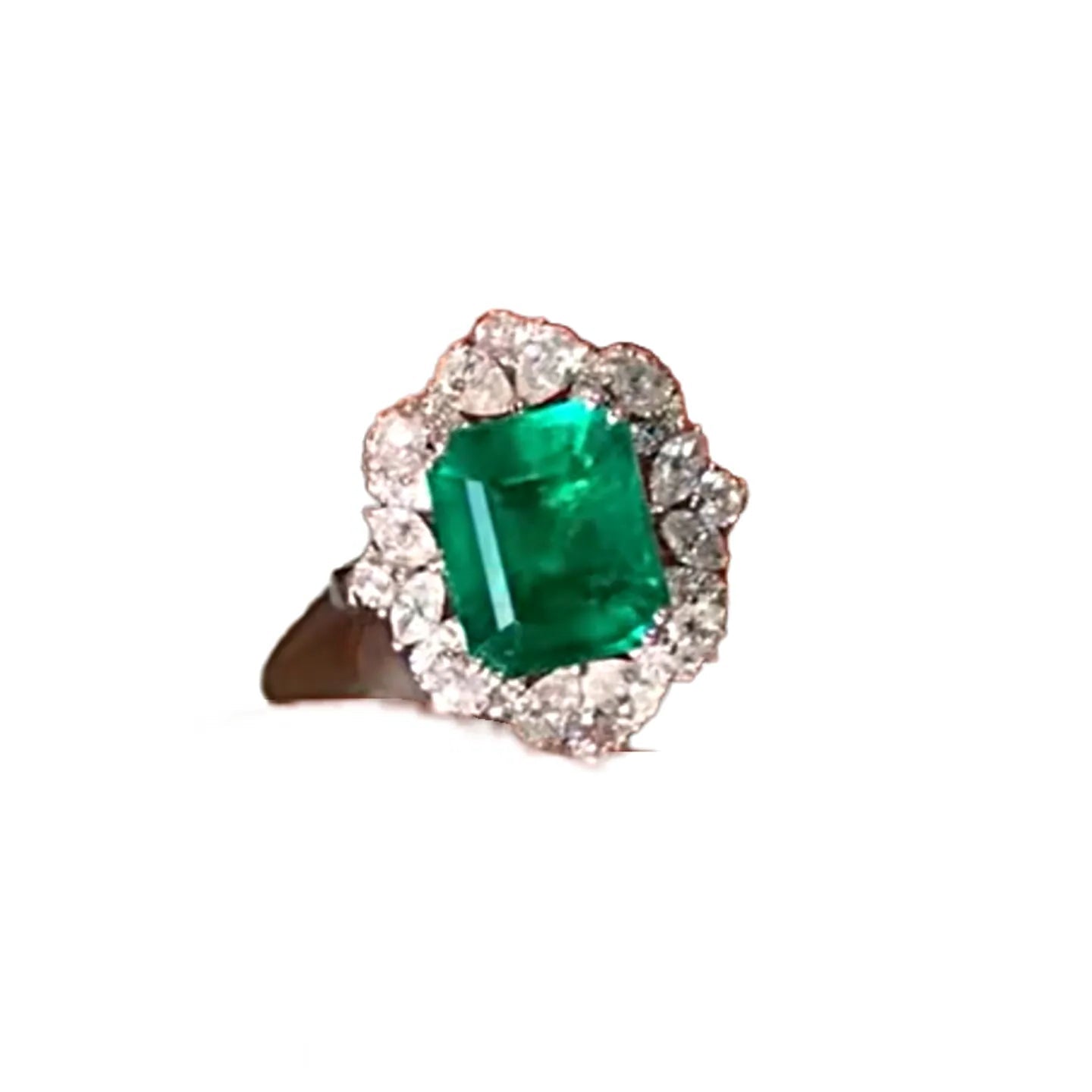 3.83ct Natural Emerald Ring/Pendant Convertible
