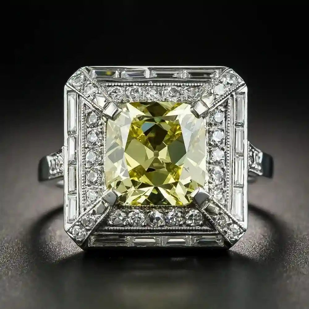 Princess Engagement Ring 2ct 925 Silver Spinel