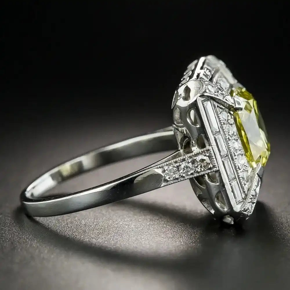 Princess Engagement Ring 2ct 925 Silver Spinel