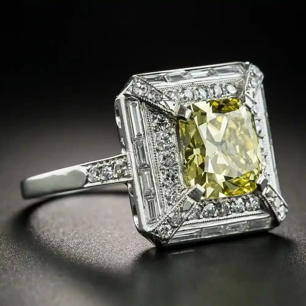 Princess Engagement Ring 2ct 925 Silver Spinel
