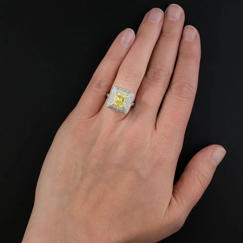 Princess Engagement Ring 2ct 925 Silver Spinel