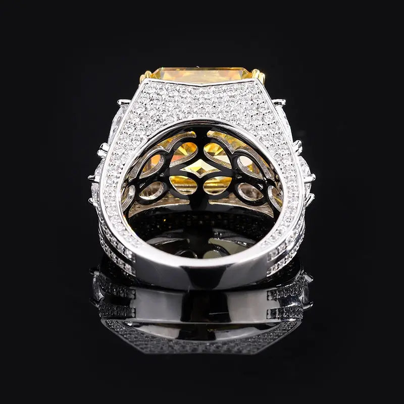 Princess Engagement Ring 14*14 925 Silver High Carbon Diamond