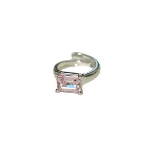 Radiant Engagement Ring 925 Silver High Carbon Diamond Open Ring