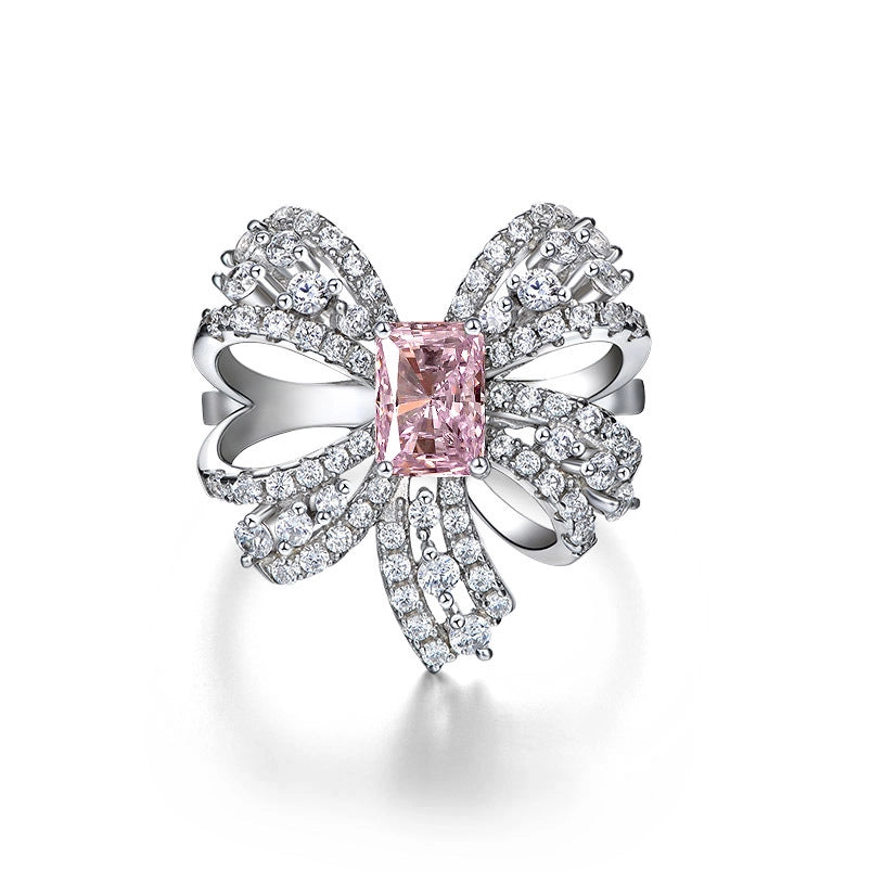 Pear Shaped Engagement Ring 4ct 9*11 925 Silver High Carbon Diamond
