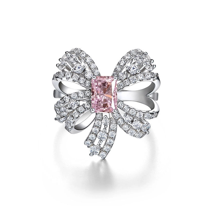Pear Shaped Engagement Ring 4ct 9*11 925 Silver High Carbon Diamond