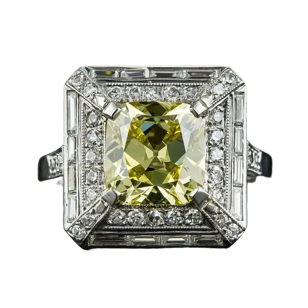 Princess Engagement Ring 2ct 925 Silver Spinel