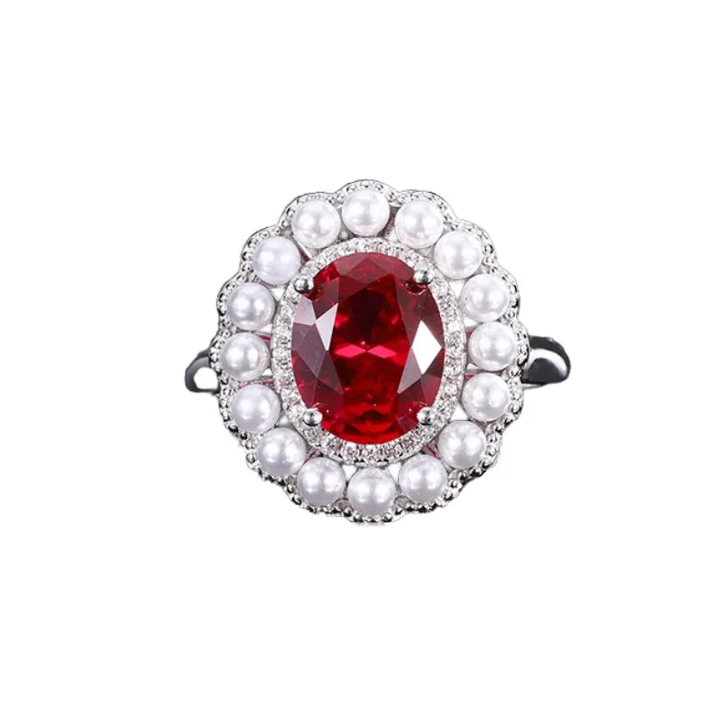 Oval Engagement Ring 8*10 925 Silver High Carbon Diamond