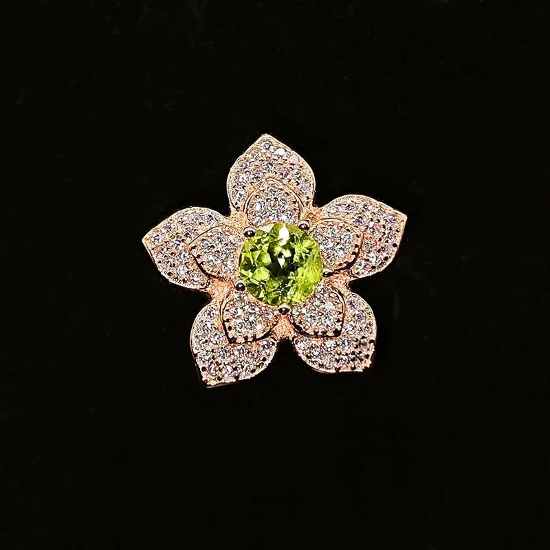 Round Engagement Ring 6*6 925 Silver crystal Open Ring