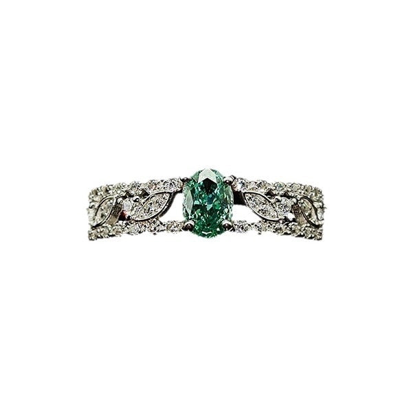 Oval Engagement Ring 4*6 925 Silver High Carbon Diamond