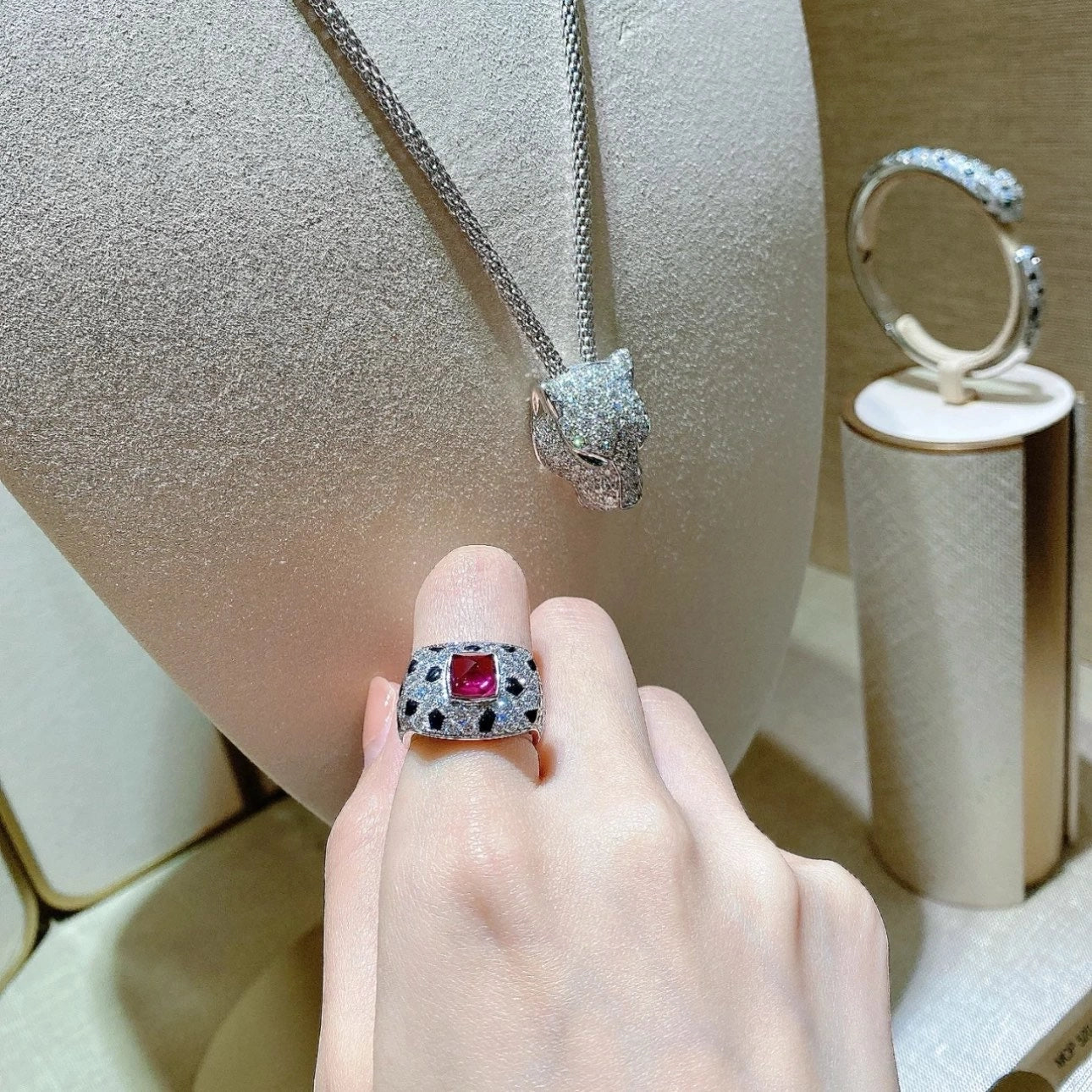Sugar Tower Engagement Ring 925 Silver High Carbon Diamond