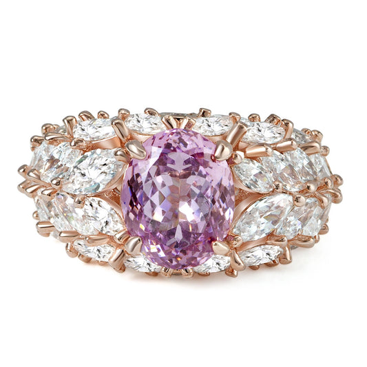 Oval Engagement Ring 8*10 925 Silver High Carbon Diamond