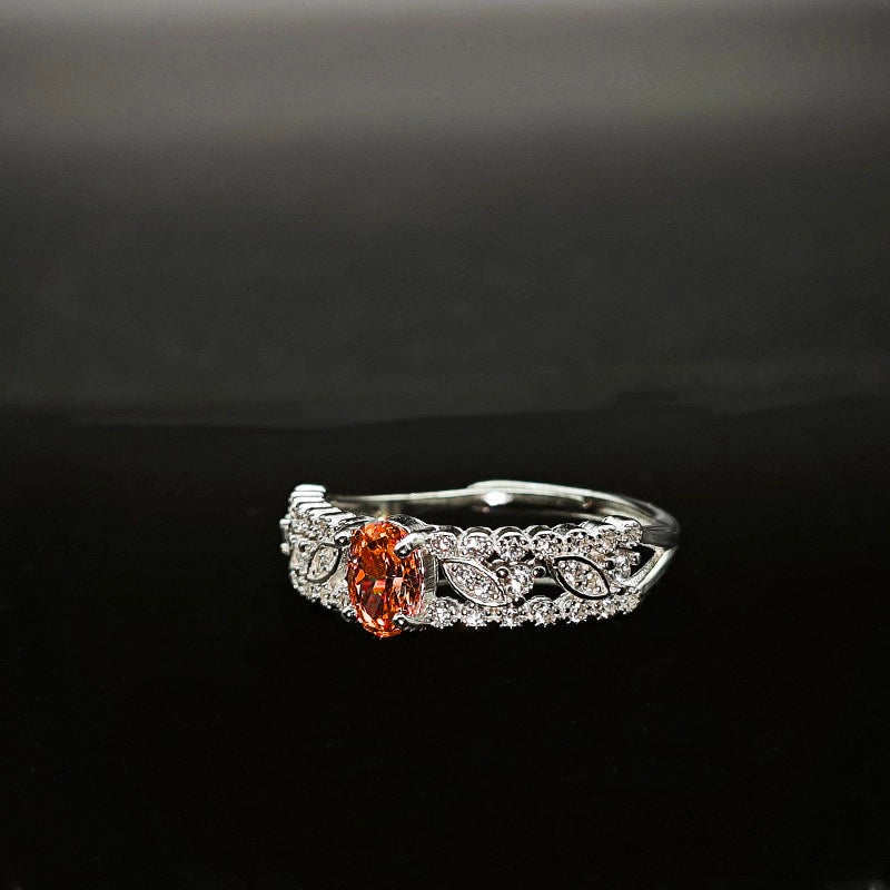 Oval Engagement Ring 4*6 925 Silver High Carbon Diamond