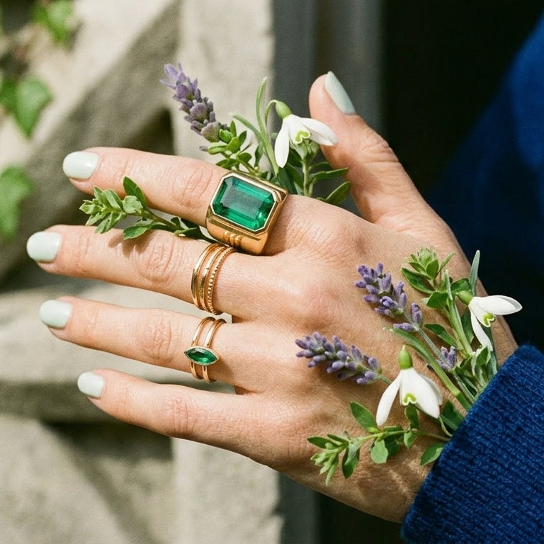 2026 Emerald Ring Styling Guide: From Minimalist Stacking to Heirloom ...