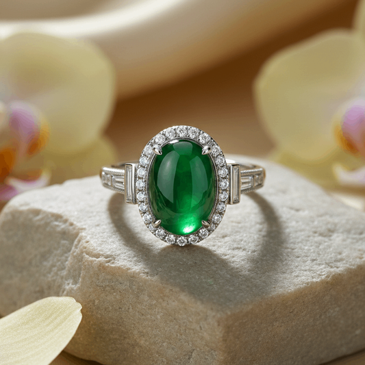 The Timeless Fusion: Why a Jade and Diamond Engagement Ring is the Ultimate Statement