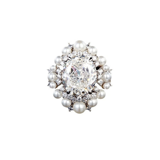 Oval Engagement Ring 11.5ct 10*12 925 Silver High Carbon Diamond